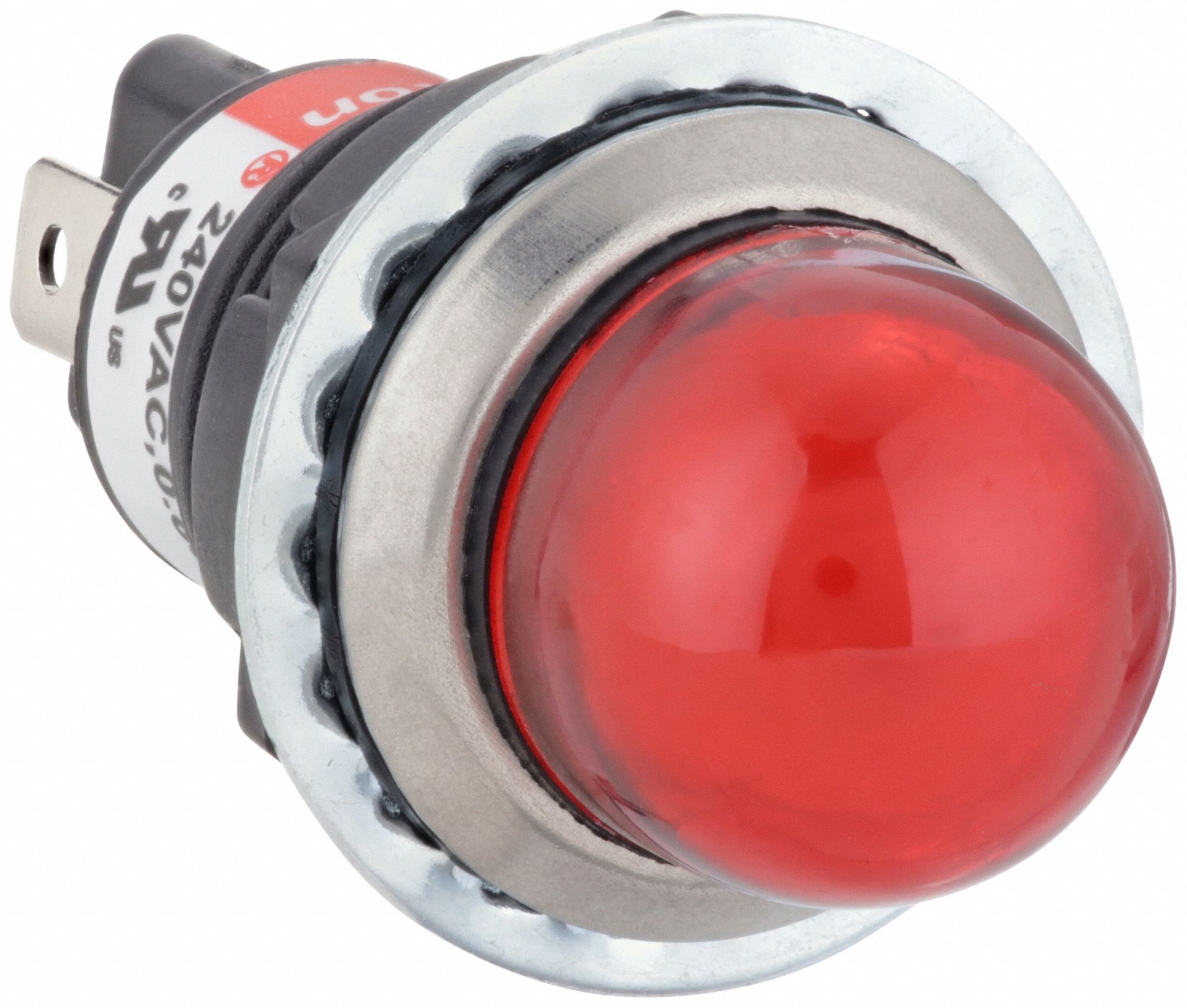 Raised Panel Light: 18 mm Panel Mounting Hole Dia, LED, Raised Head