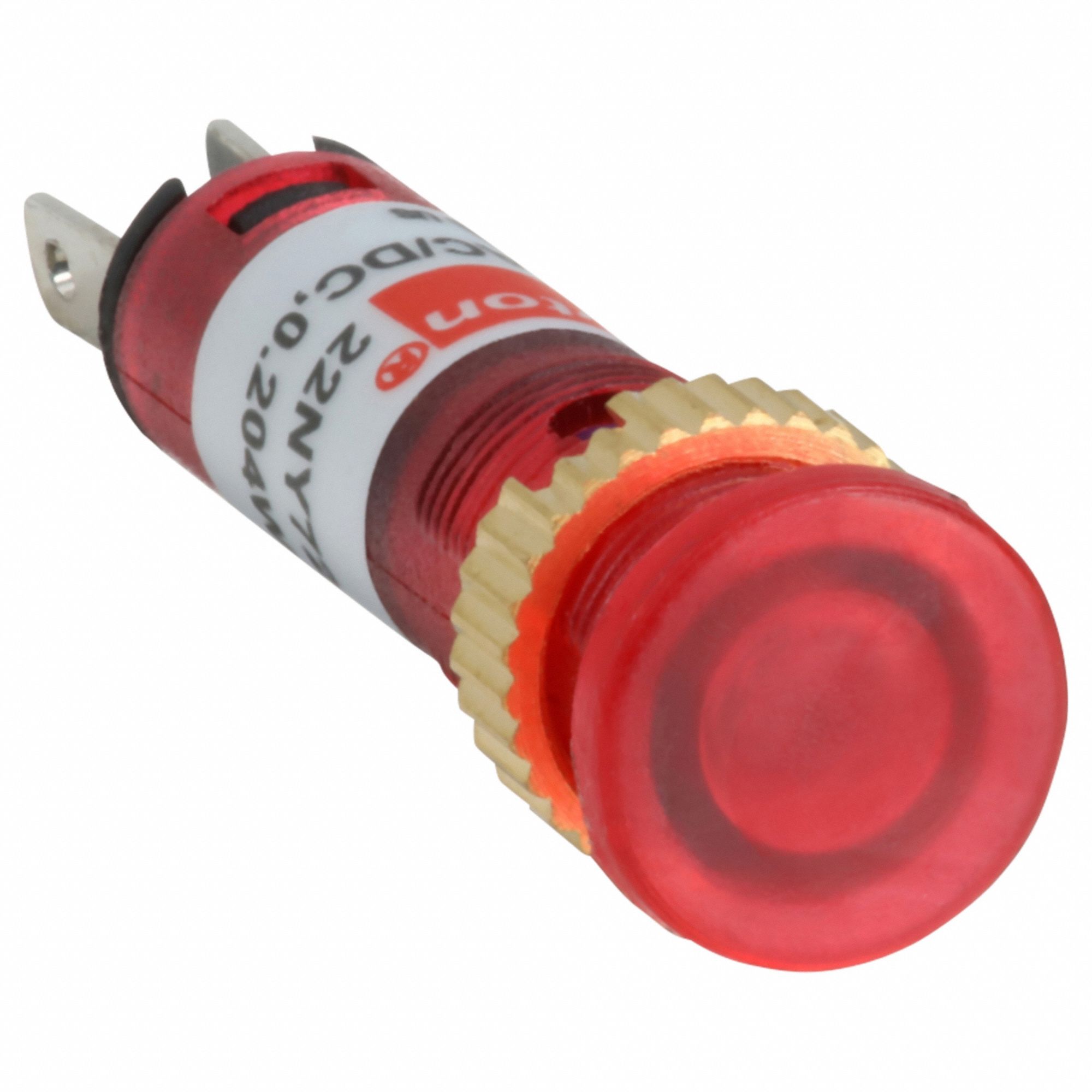 Flush Panel Light: 5/16 in Panel Mounting Hole Dia, LED, Flush Head