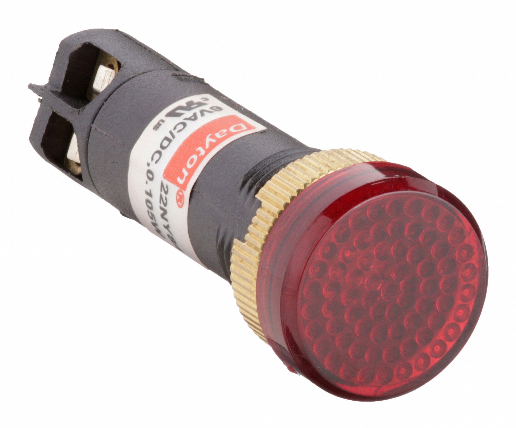 Raised Panel Light: 12 mm Panel Mounting Hole Dia, LED, Raised Head