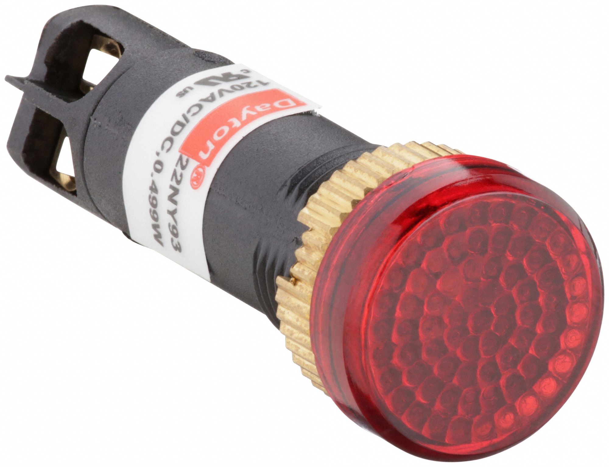 Red, M2.5 Screw, Raised Indicator Light 22NY9322NY93 Grainger