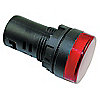 Luz Indicadora Elevada, Tipo LED, Voltaje 24VCA/CD, Diámetro del Montaje de 22mm, Color Rojo