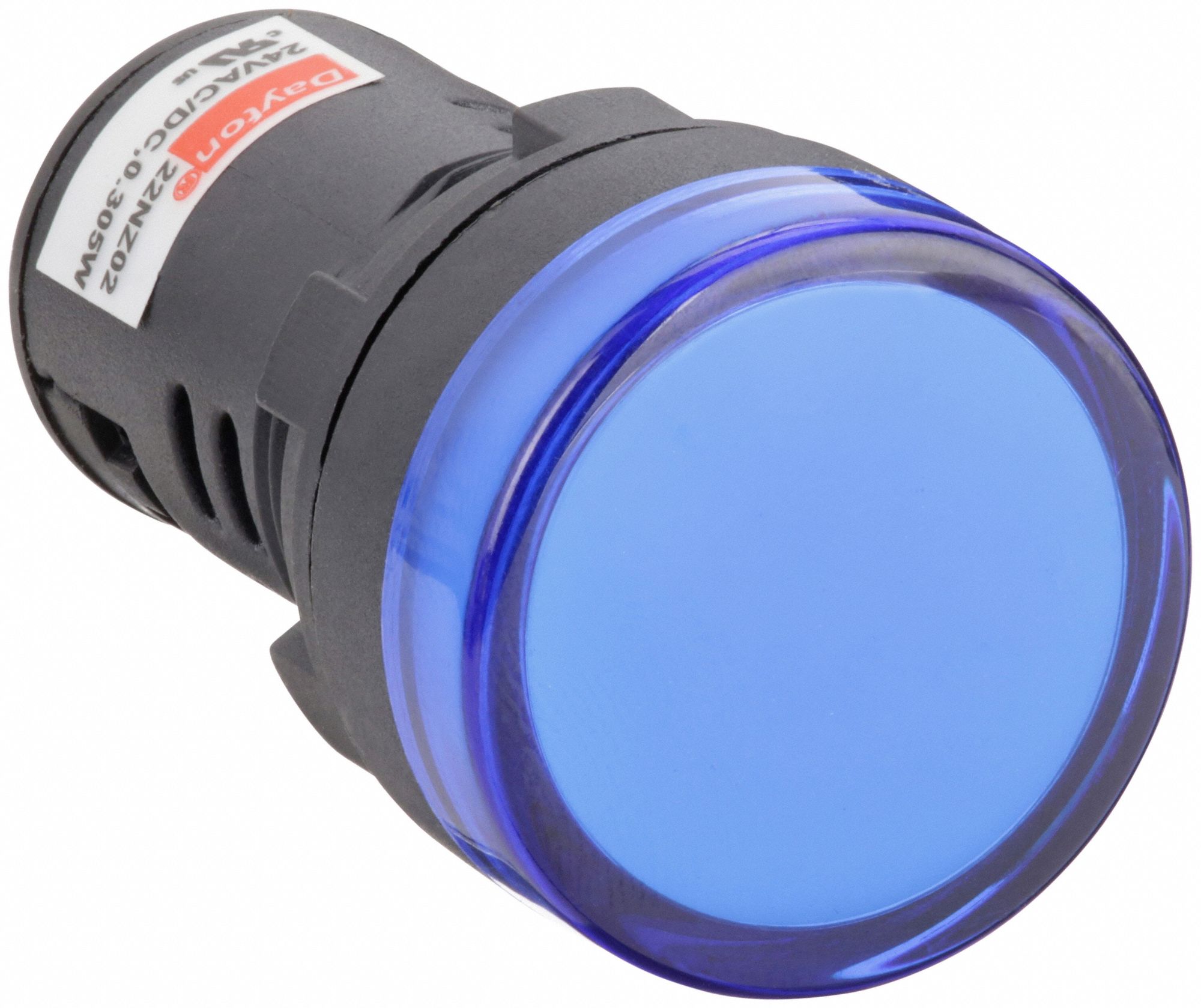 Raised Panel Light: 22 mm Panel Mounting Hole Dia, LED, Raised Head