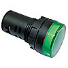 Luz Indicadora Elevada, Tipo LED, Voltaje 120VCA, Diámetro del Montaje de 22mm, Color Verde