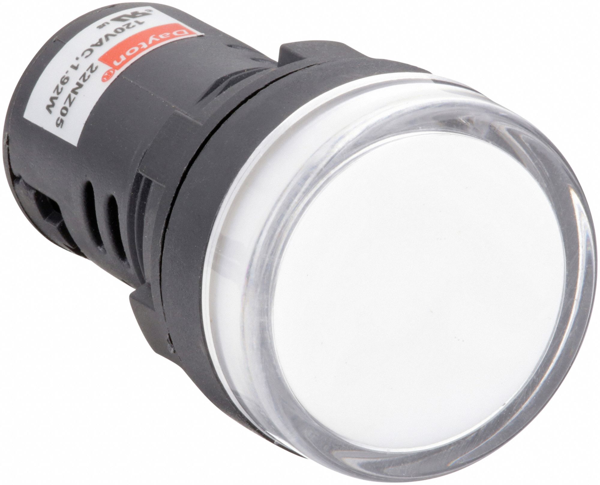 Raised Panel Light: 22 mm Panel Mounting Hole Dia, LED, Raised Head