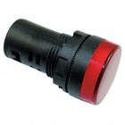 Luz Indicadora Elevada , Tipo LED , Voltaje 120VCA , Diámetro del Montaje de 22mm , Color Rojo
