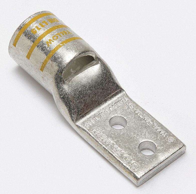 Compression Lug: For 750 kcmil, Stranded Wire, 1/2 in Stud Size, Std, Copper Barrel