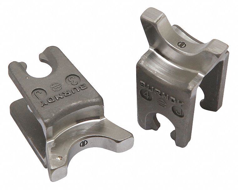 Upper and Lower Crimping Die: 1 AWG Aluminum, YA-A/YS-A, 1 Sizes, 6 ton Max Crimping Force