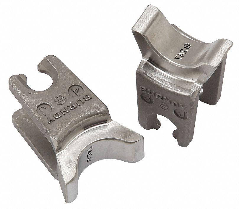 UPPER AND LOWER CRIMPING DIE, 2 TO 3/0 AWG ALUMINUM LUG, T-TAP CONNECTORS, 1 SIZE