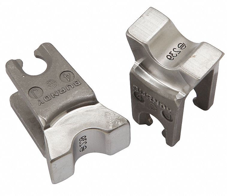 UPPER AND LOWER CRIMPING DIE, 2 AWG COPPER LUG/4 TO 2 AWG ALUMINUM LUG, YA-A/YS-A, 1 SIZE
