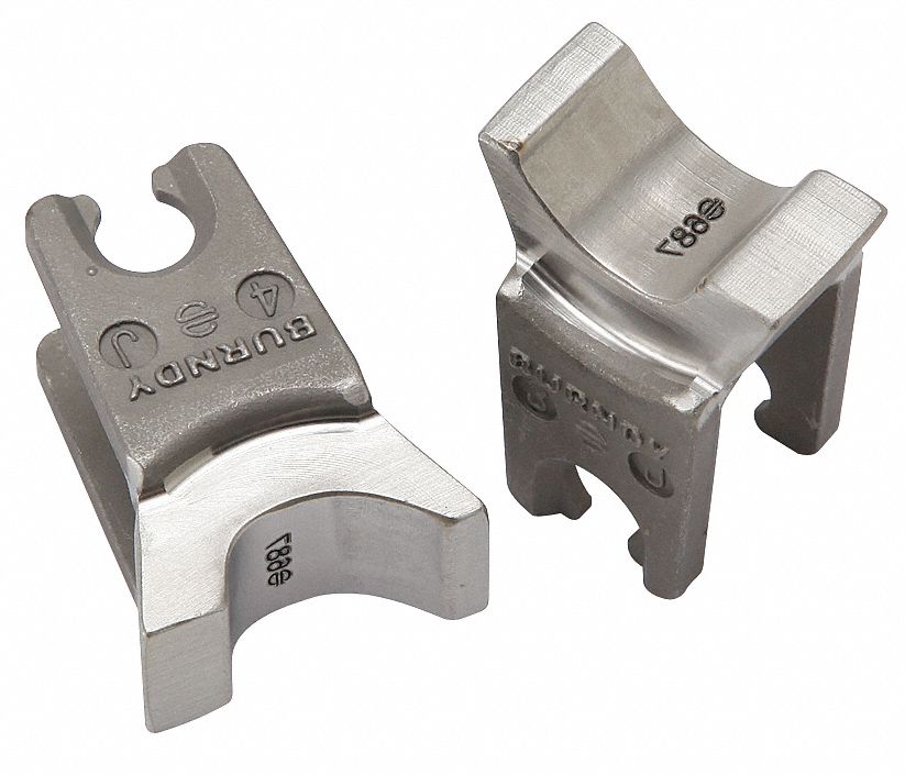 Upper and Lower Crimping Die: 2 to 4 AWG Aluminum Lug, YDS-RL/YDS-RLY, 2 Sizes, ACSR