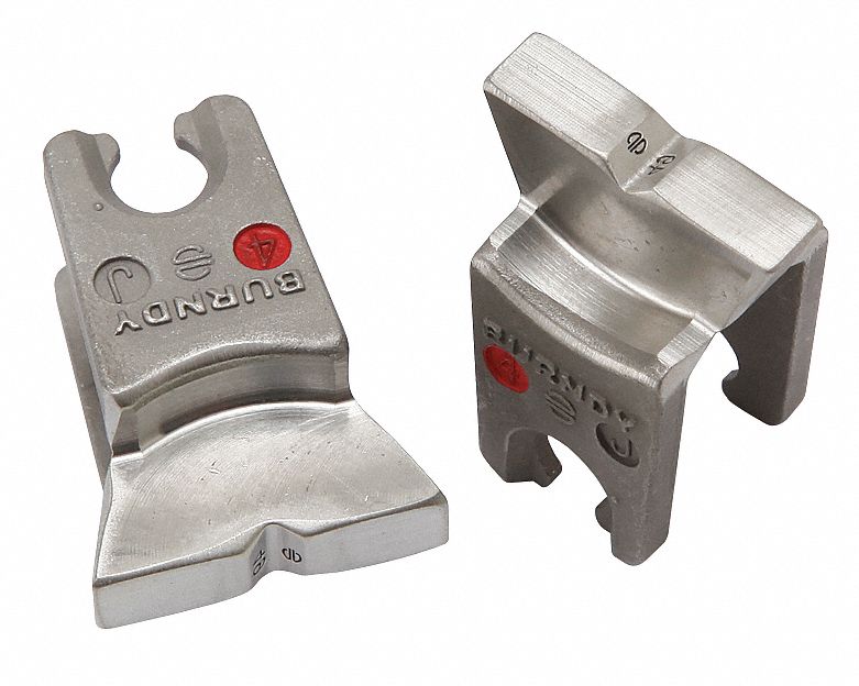 Upper and Lower Crimping Die: 8 AWG Copper Lug, YA/YS, 1 Sizes, 6 ton Max Crimping Force