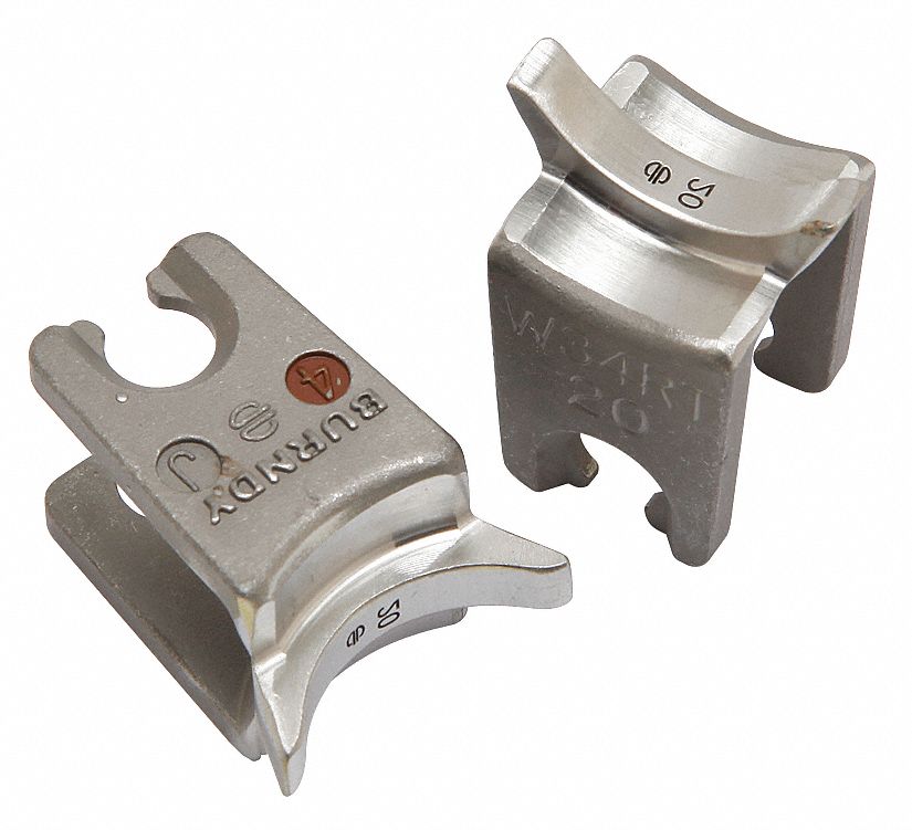 Upper and Lower Crimping Die: 500 kcmil Copper Lug, YA/YS, 1 Sizes, 6 ton Max Crimping Force