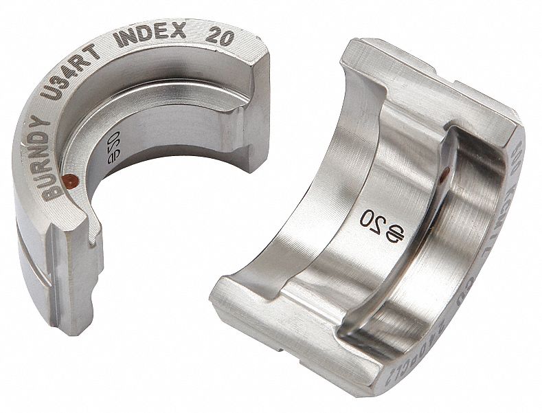 UPPER AND LOWER CRIMPING DIE, 500 KCMIL COPPER LUG, YA/YS, 1 SIZE, 12 TON MAX CRIMPING FOR CE