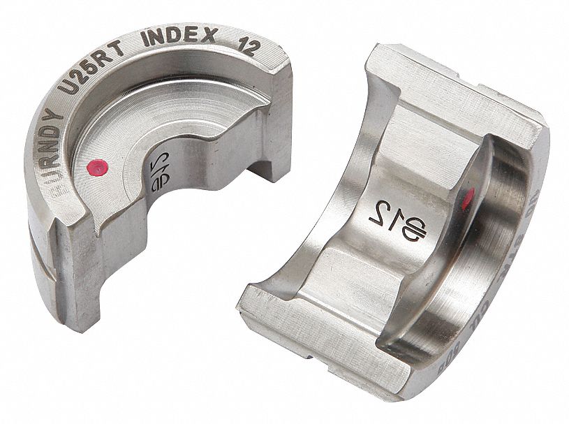 UPPER AND LOWER CRIMPING DIE, 1/0 AWG COPPER LUG, YA/YS, 1 SIZE, 12 TON MAX CRIMPING FOR CE