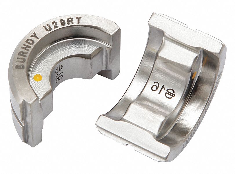 UPPER AND LOWER CRIMPING DIE, 250 KCMIL COPPER LUG, YA/YS, 1 SIZE, 12 TON MAX CRIMPING FOR CE