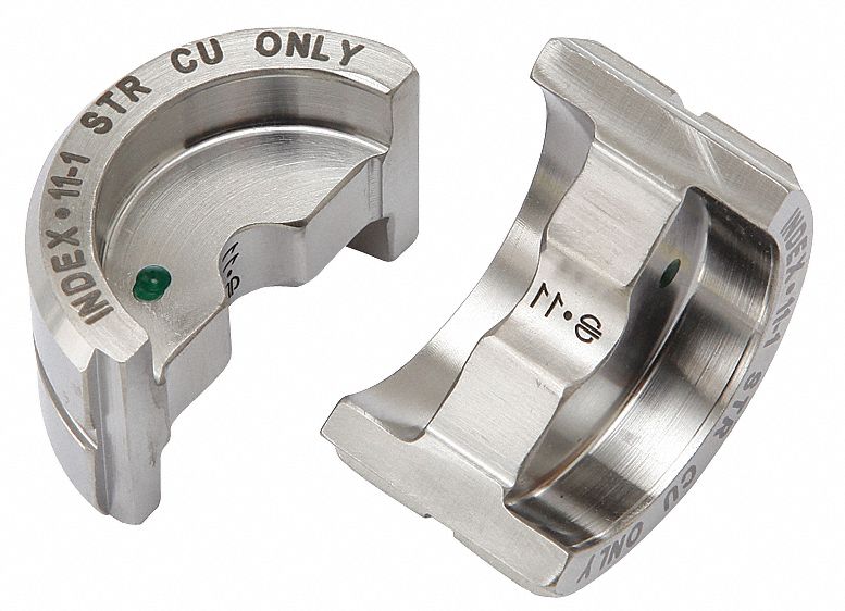 UPPER AND LOWER CRIMPING DIE, 1 AWG COPPER LUG, YA/YS, 1 SIZE, 12 TON MAX CRIMPING FOR CE
