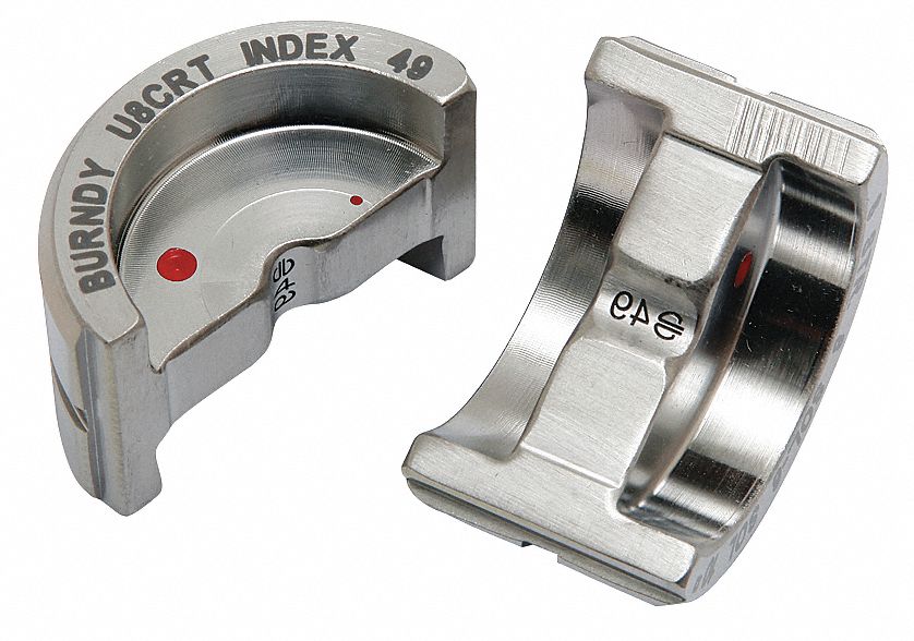 UPPER AND LOWER CRIMPING DIE, 8 AWG COPPER LUG, YA/YS, 1 SIZE, 12 TON MAX CRIMPING FOR CE