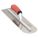 ROUNDED FRONT TROWEL, CARBON STEEL BLADE, ROUND BLADE, 4 IN BLADE W