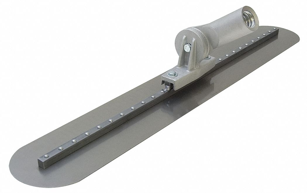 Fresno Trowel: 36 in Lg (In.), 5 in Wd (In.), Round, High Carbon Steel
