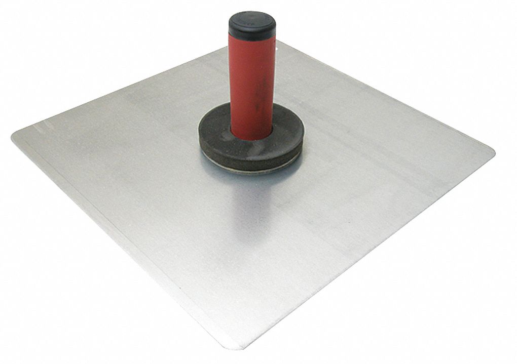 Drywall/Masonry Hawk: 13 in Overall Wd, 13 in Overall Lg, Handle Mat. DuraSoft