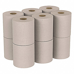 PAPER TOWEL ROLL, BROWN, 7⅞ IN ROLL WIDTH, 600 FT LENGTH, CONTINUOUS, 12 PK