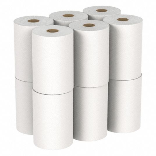 ABILITY ONE, White, 7 7/8 in Roll Wd, Paper Towel Roll - 22P477|8540-01 ...