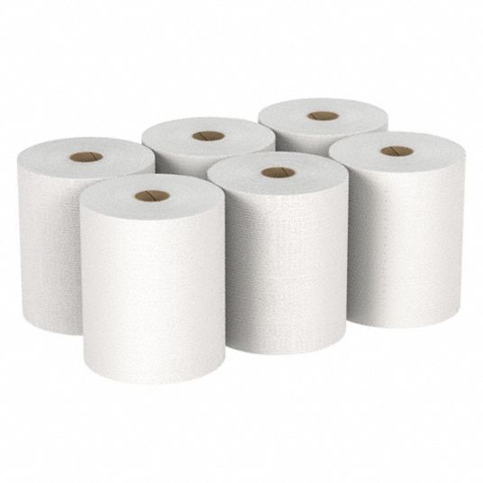 ABILITY ONE, White, 8 1/4 in Roll Wd, Paper Towel Roll -  22P480