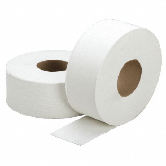 ABILITY ONE Toilet Paper Roll, Skilcraft, Jumbo Core, 1 Ply, 3 3/8 in ...