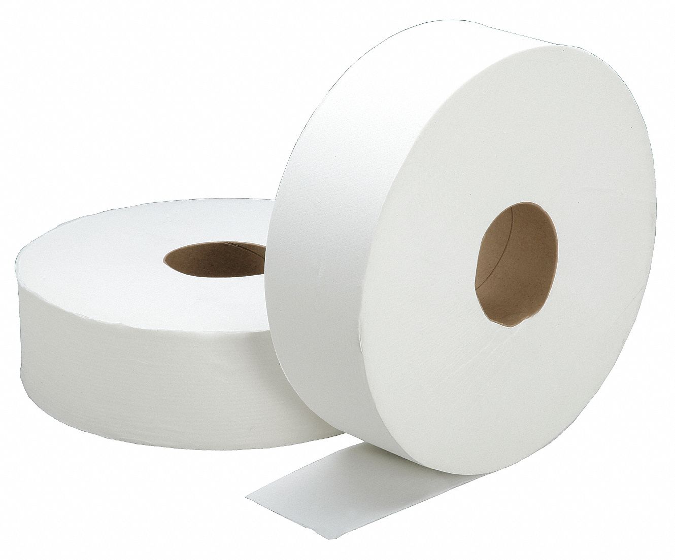 TOILET PAPER ROLL, JUMBO CORE, 2 PLY, CONTINUOUS, 2000 FT LENGTH, 6 PK