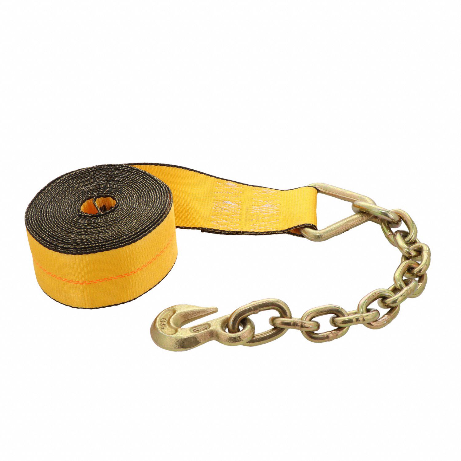 KINEDYNE Winch Strap, 30 ftL x 3 inW, 5,400 lb Load Limit, Adjustment