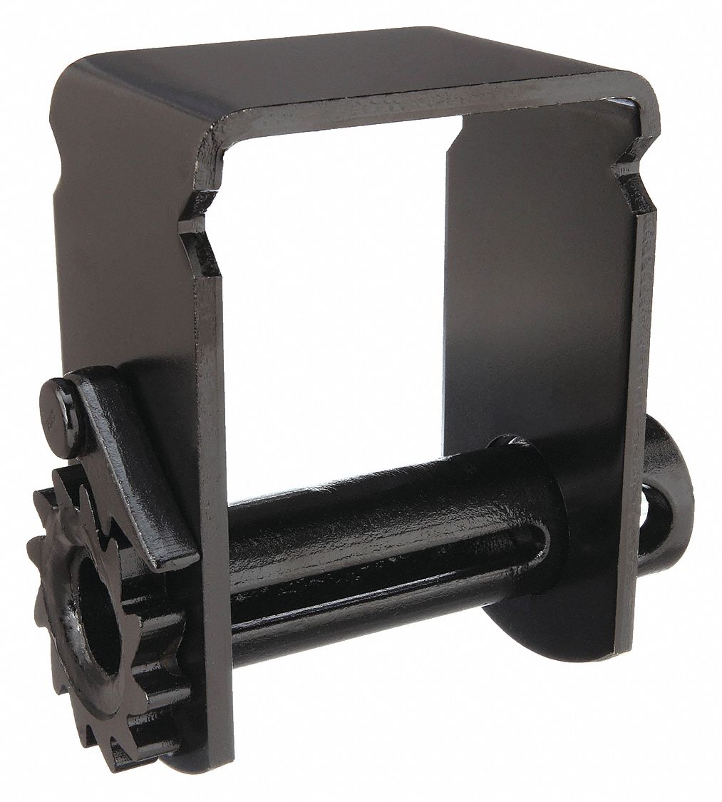 TIE DOWN WINCH, SLIDING TRACK, 5,500 LB WORKING LOAD LIMIT, 4 IN COMPATIBLE STRAP W MAX., STEEL