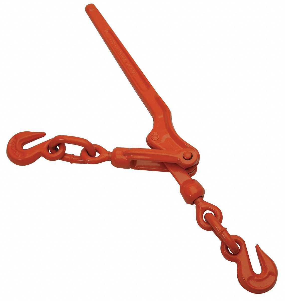 LOAD BINDER CHAIN, 9,200 LB CAPACITY, GRAB-HOOK, ORANGE, 3/8IN-1/2IN