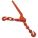 LOAD BINDER CHAIN, 9,200 LB CAPACITY, GRAB-HOOK, ORANGE, 3/8IN-1/2IN