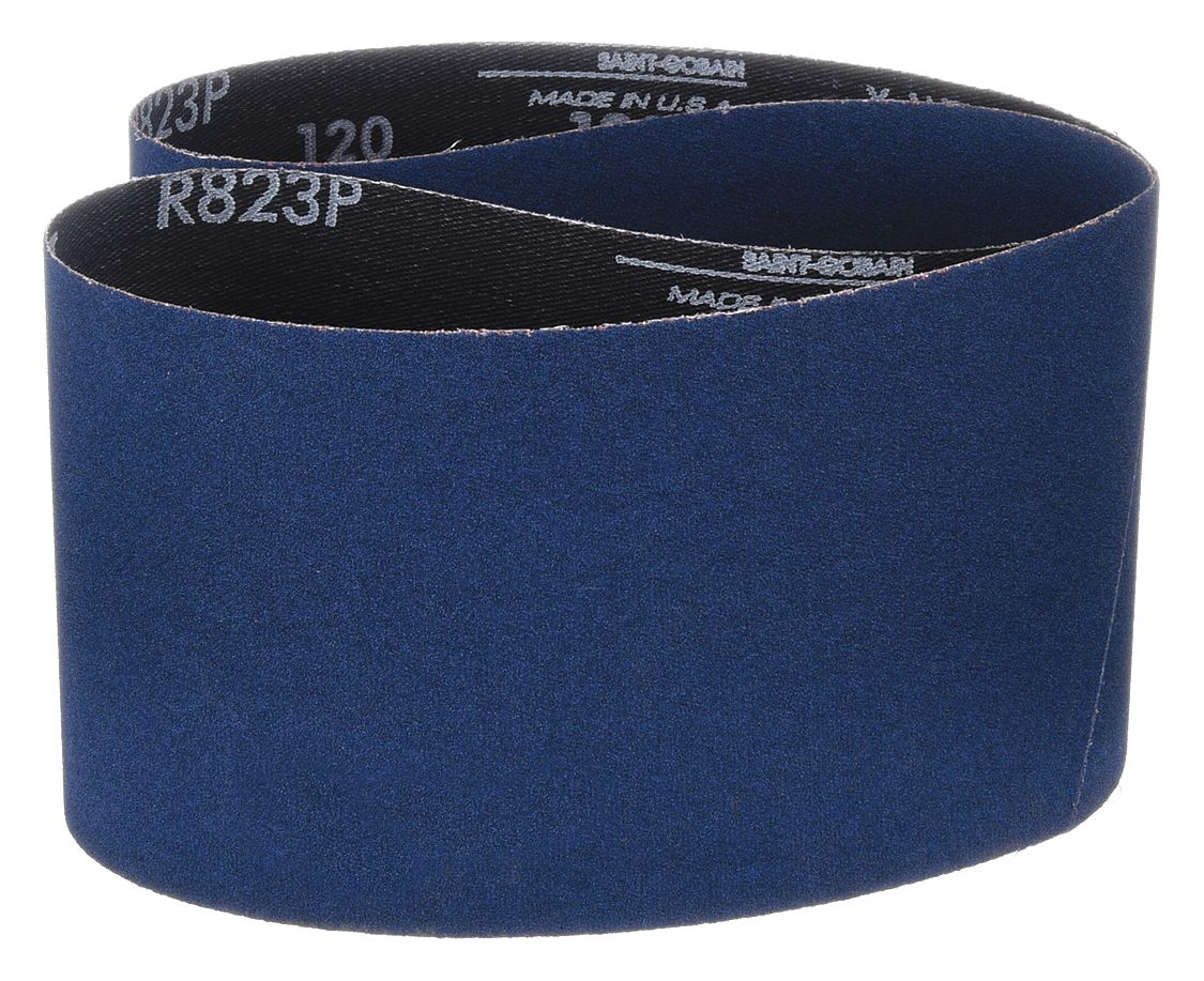 SANDING BELT, 2 IN W X 72 IN L, ZIRCONIA ALUMINA, 220 GRIT, X WEIGHT POLYESTER BACKING