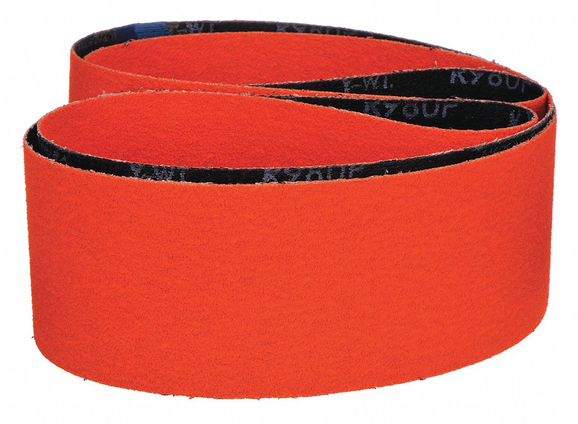 SANDING BELT, ½ IN W X 18 IN L, CERAMIC, 40 GRIT, Y WEIGHT POLYESTER BACKING, BLAZE R980P