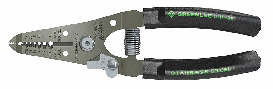 WIRE STRIPPER,20 TO 10 AWG,6 IN