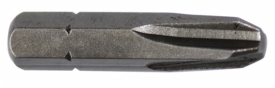 Insert Bit: Insert Bit, Imperial, PH2 Bit Industry Size, #2 Bit Size, Std, Impact Rated, 5 PK