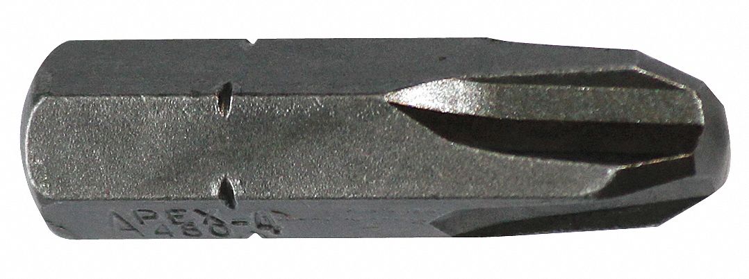 Phillips Insert Bit,#4,1-1/4 In,PK5