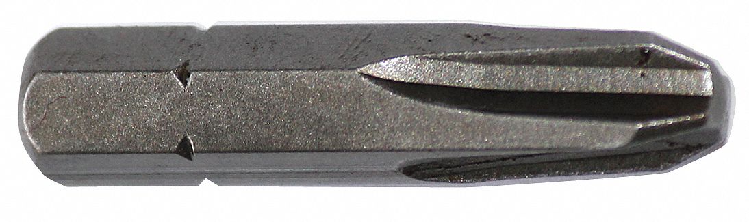 Insert Bit: Insert Bit, Imperial, PH3 Bit Industry Size, #3 Bit Size, Std, Impact Rated, 5 PK