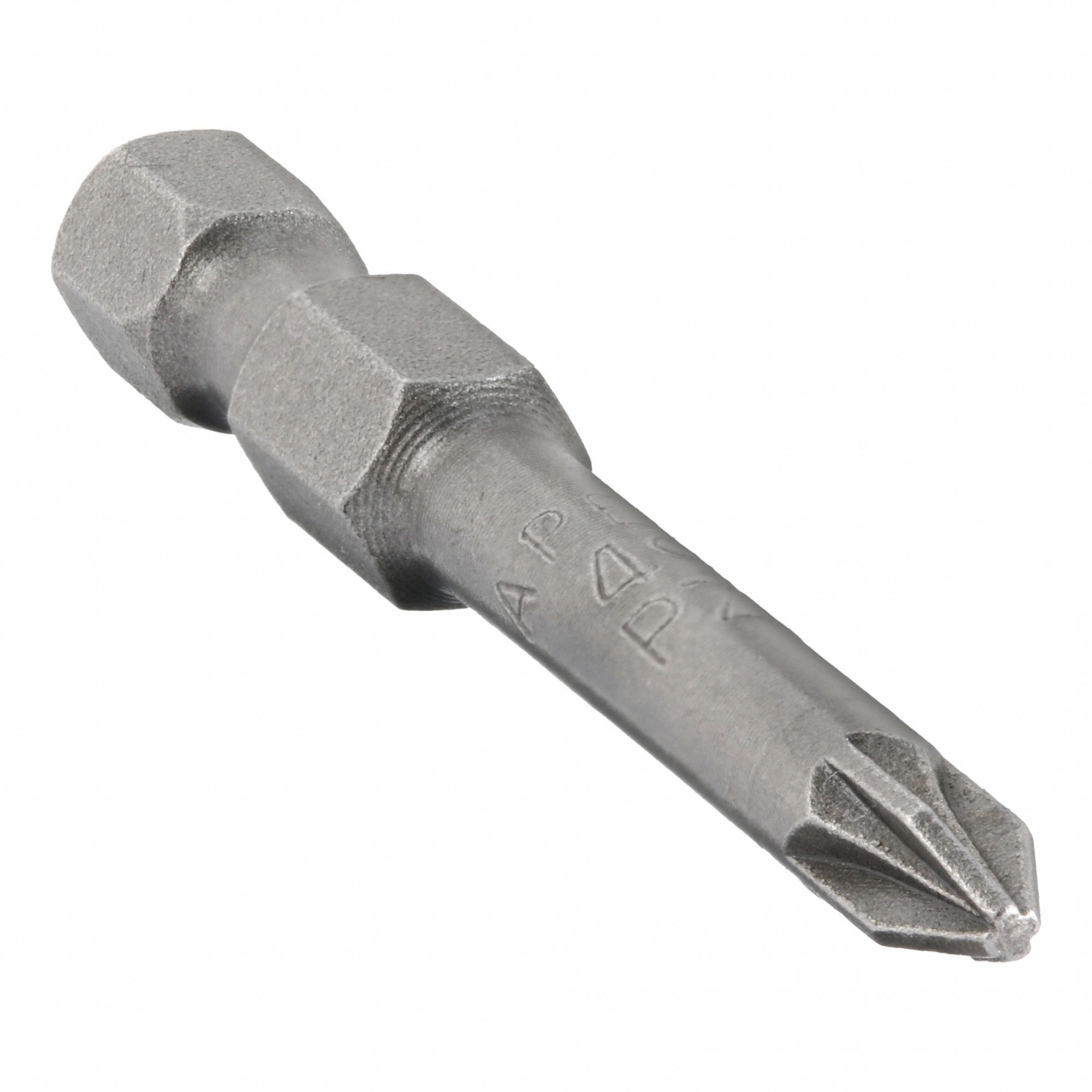 Power Bit: Power Bit, Imperial, Pozidriv® Head, PZ1 Bit Industry Size, Std, Impact Rated, 5 PK