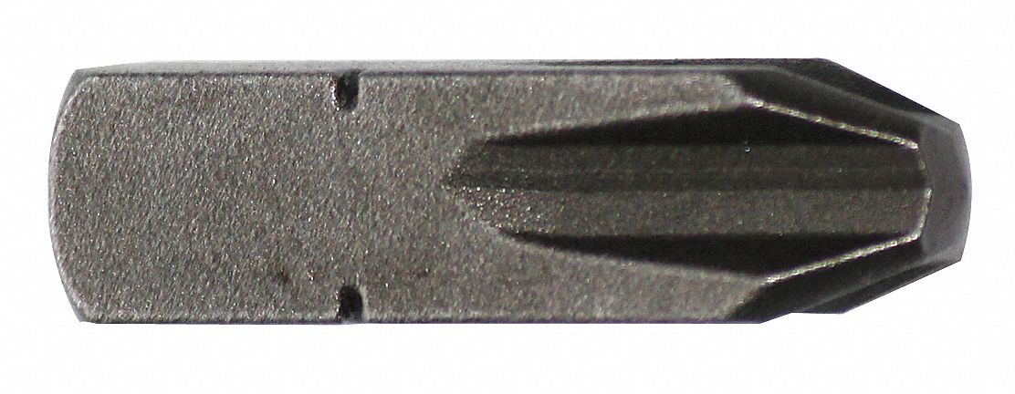 Insert Bit: Insert Bit, Imperial, PH1 Bit Industry Size, #1 Bit Size, Std, Impact Rated, 5 PK