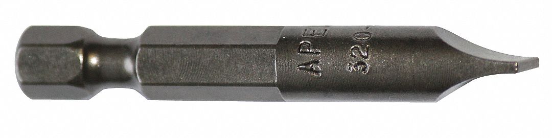 Power Bit: Power Bit, Slotted Head, Imperial, 5F-6R Bit Industry Size, Std, Impact Rated, 5 PK