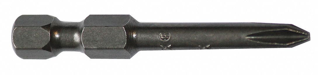 Power Bit: Power Bit, Imperial, Frearson Head, #2 Bit Industry Size, Std, Impact Rated, 5 PK