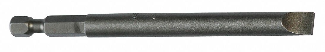 Power Bit: Power Bit, Slotted Head, Imperial, 3F-4R Bit Industry Size, Std, Impact Rated, 5 PK