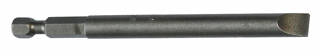 Slotted Power Bit,1F-2R,4 In,PK5