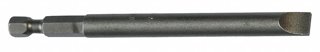 Slotted Power Bit,2F-3R,4 In,PK5