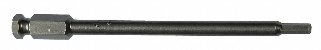 Power Bit: Power Bit, Imperial, Hex Head, 1/2 in Bit Industry Size, Std, Impact Rated, 5 PK
