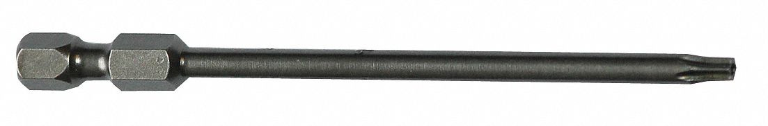 Power Bit: Power Bit, T30 Bit Size, Imperial, Torx® Head, T30 Bit Industry Size, Std, Hex, 5 PK