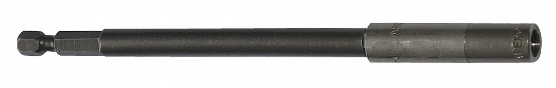 Bit Holder: Bit Holder, Power, 1/4 in Compatible Bit Size, Hex Compatible Bit Shank, 5 PK
