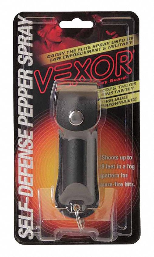 Pepper Spray, Key Ring, Black, 0.54 oz